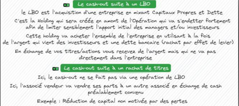 cash-out opération lbo